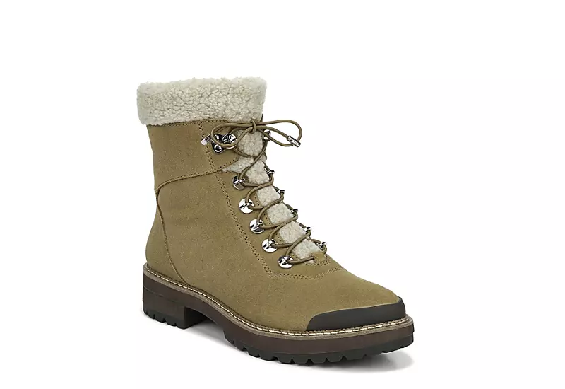 Franco Sarto Womens Rosella Combat Boot - Tan 1 Franco Sarto Womens Rosella Combat Boot - Tan