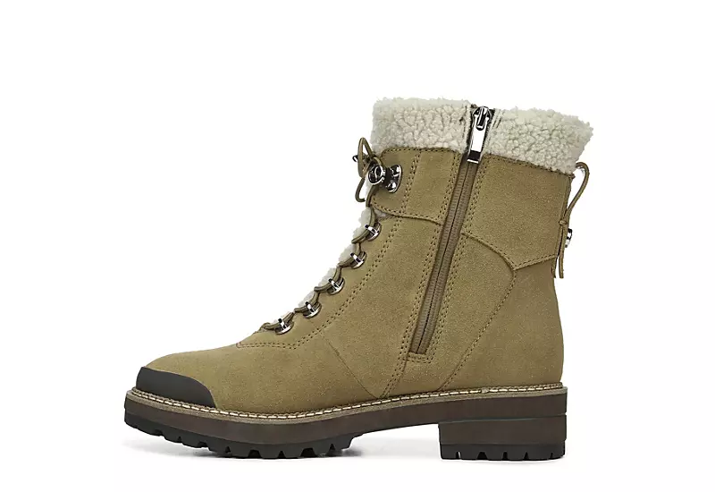 Franco Sarto Womens Rosella Combat Boot - Tan 4 Franco Sarto Womens Rosella Combat Boot - Tan - Image 4