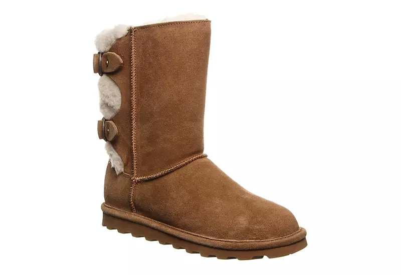 Bearpaw Womens Eloise Wide Calf Fur Boot - Tan 1 Bearpaw Womens Eloise Wide Calf Fur Boot - Tan