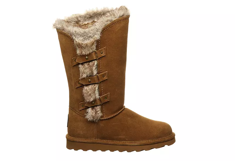 Bearpaw Womens Emery Fur Boot - Tan 2 Bearpaw Womens Emery Fur Boot - Tan - Image 2