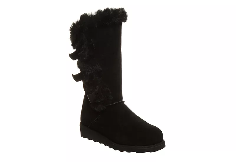 Bearpaw Womens Genevieve Fur Boot - Black 1 Bearpaw Womens Genevieve Fur Boot - Black