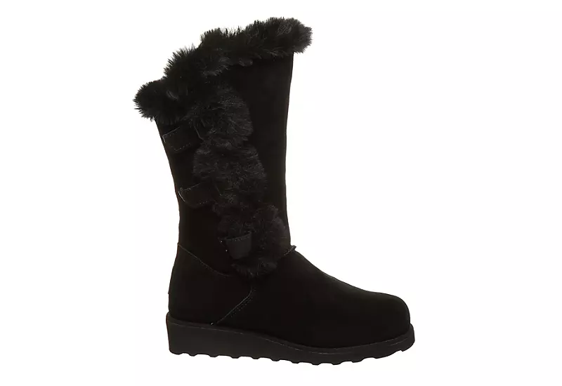 Bearpaw Womens Genevieve Fur Boot - Black 2 Bearpaw Womens Genevieve Fur Boot - Black - Image 2