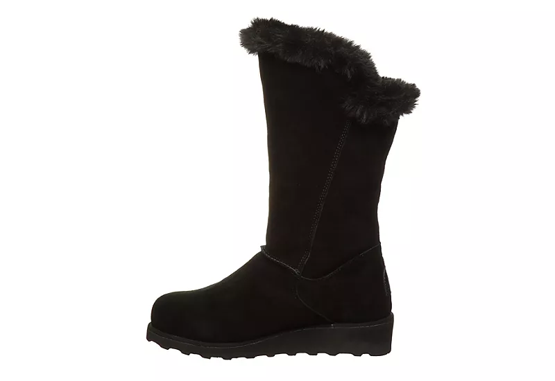 Bearpaw Womens Genevieve Fur Boot - Black 4 Bearpaw Womens Genevieve Fur Boot - Black - Image 4