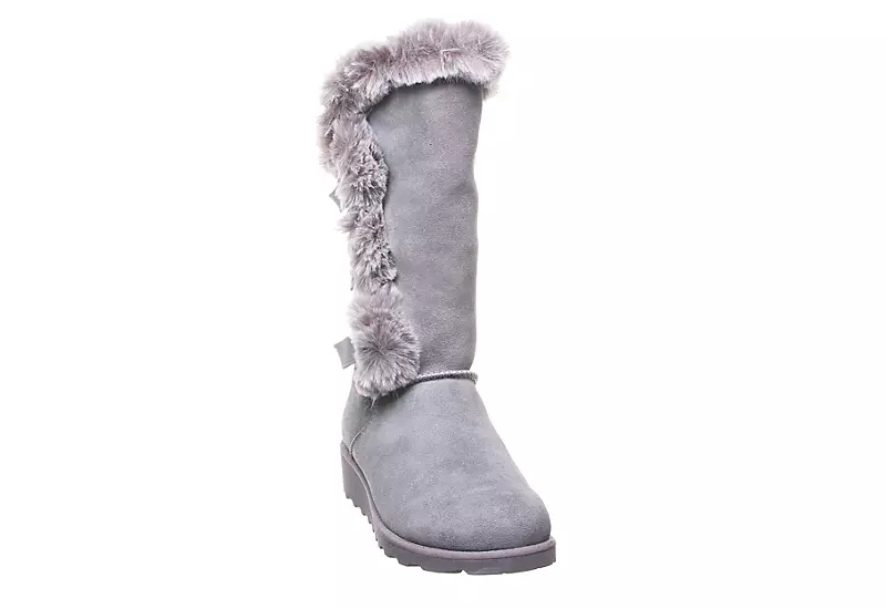 Bearpaw Womens Genevieve Fur Boot - Grey 3 Bearpaw Womens Genevieve Fur Boot - Grey - Image 3