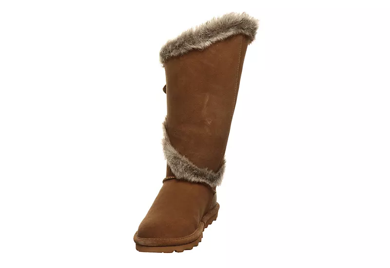 Bearpaw Womens Sheilah Fur Boot - Tan 3 Bearpaw Womens Sheilah Fur Boot - Tan - Image 3