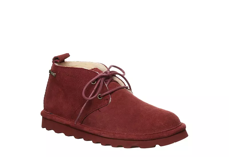 Bearpaw Womens Skye Lace-up Fur Boot - Dark Red 1 Bearpaw Womens Skye Lace-up Fur Boot - Dark Red