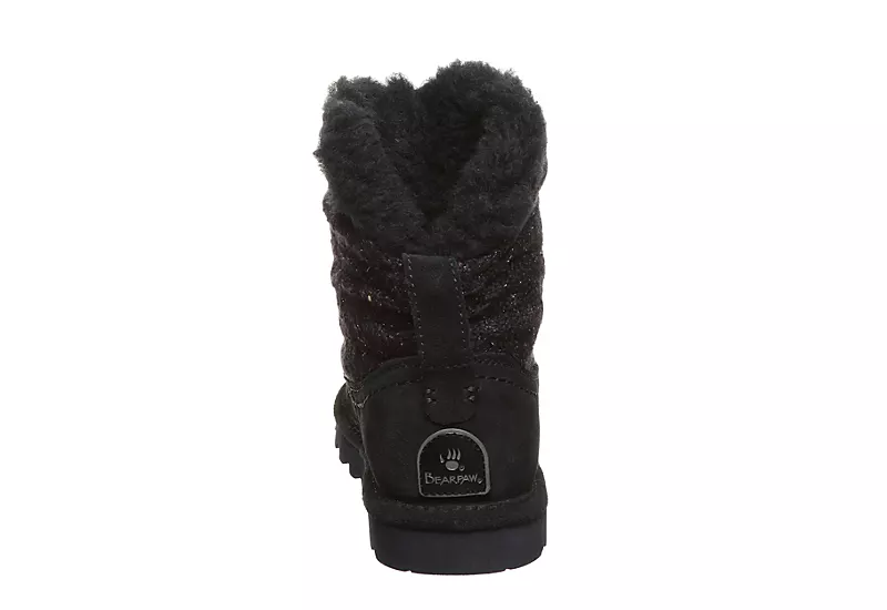 Bearpaw Womens Virginia Fur Boot - Navy 5 Bearpaw Womens Virginia Fur Boot - Navy - Image 5