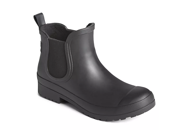 Sperry Womens Walker Chelsea Rain Boot - Black 1 Sperry Womens Walker Chelsea Rain Boot - Black