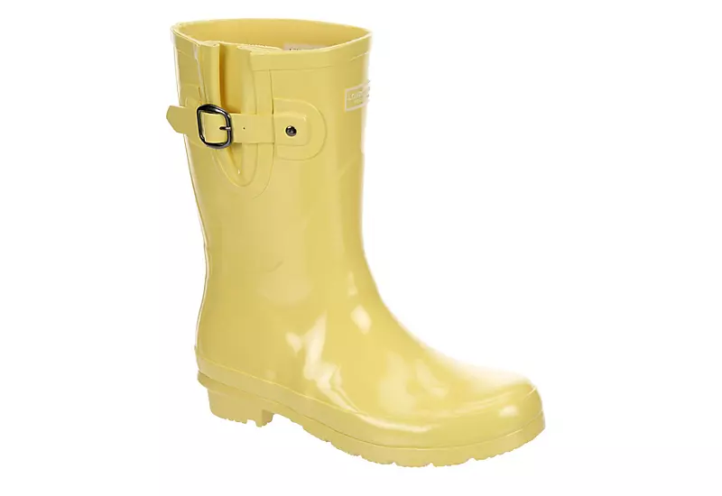 London Fog Womens Piccadilly Rain Boot - Yellow 1 London Fog Womens Piccadilly Rain Boot - Yellow