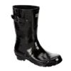 London Fog Womens Piccadilly Rain Boot - Black