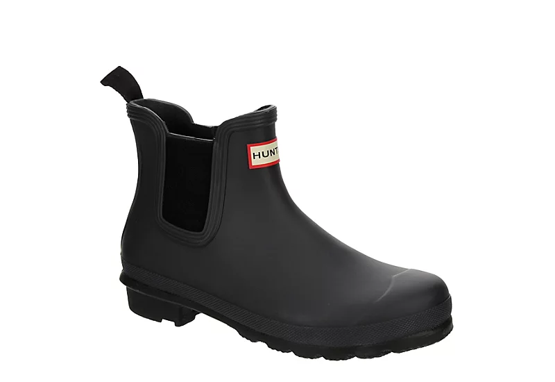 Hunter Boots Llc Womens Original Chelsea Rain Boot - Black 1 Hunter Boots Llc Womens Original Chelsea Rain Boot - Black