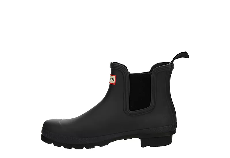 Hunter Boots Llc Womens Original Chelsea Rain Boot - Black 4 Hunter Boots Llc Womens Original Chelsea Rain Boot - Black - Image 4