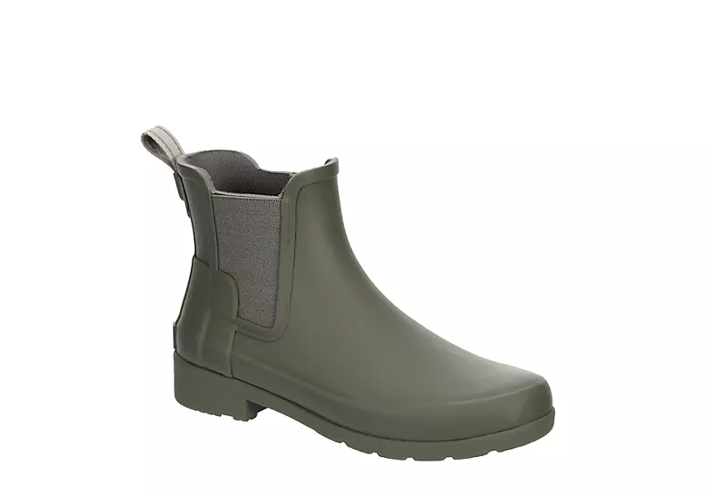Hunter Boots Llc Womens Original Refined Chelsea Rain Boot - Grey 1 Hunter Boots Llc Womens Original Refined Chelsea Rain Boot - Grey
