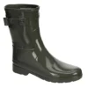 Hunter Boots Llc Womens Original Refined Short Gloss Rain Boot - Grey
