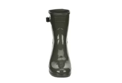 Hunter Boots Llc Womens Original Refined Short Gloss Rain Boot - Grey -bergfreunde shop US 01 302445 02