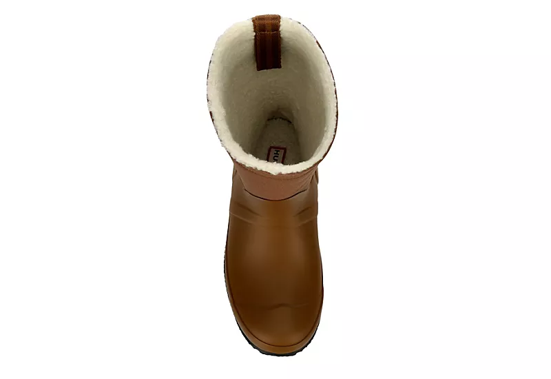 Hunter Boots Llc Womens Original Roll Top Sherpa Rain Boot - Tan 6 Hunter Boots Llc Womens Original Roll Top Sherpa Rain Boot - Tan - Image 6