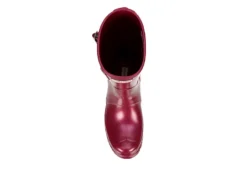 Hunter Boots Llc Womens Original Short Nebula Rain Boot - Burgundy -bergfreunde shop US 01 302449 05