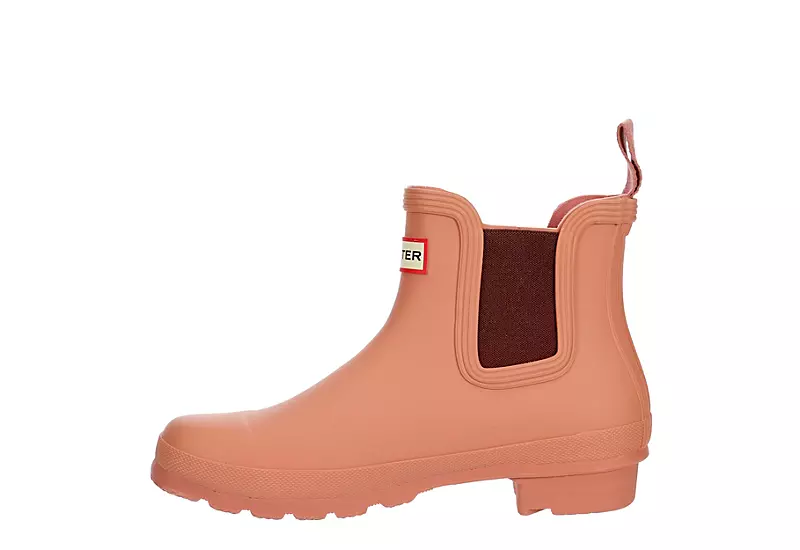 Hunter Boots Llc Womens Original Chelsea Rain Boot - Pink 4 Hunter Boots Llc Womens Original Chelsea Rain Boot - Pink - Image 4