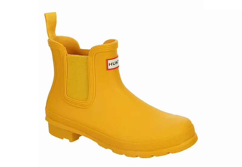 Hunter Boots Llc Womens Original Chelsea Rain Boot - Yellow 1 Hunter Boots Llc Womens Original Chelsea Rain Boot - Yellow