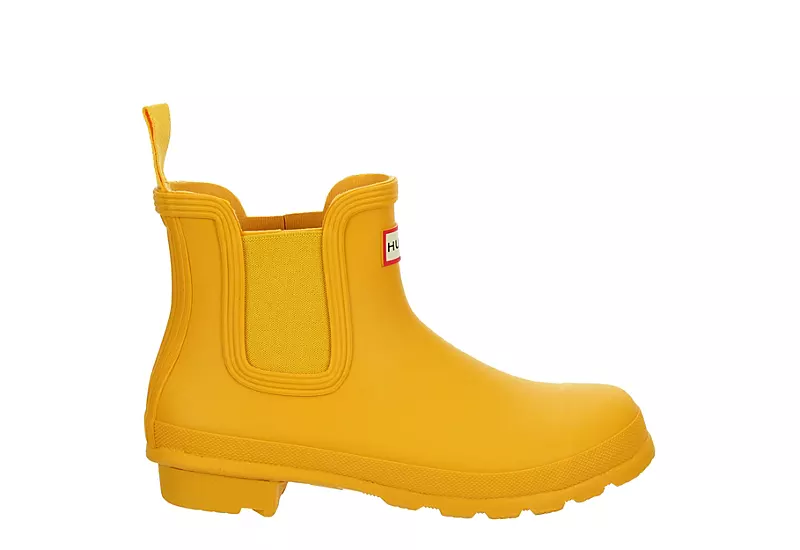 Hunter Boots Llc Womens Original Chelsea Rain Boot - Yellow 2 Hunter Boots Llc Womens Original Chelsea Rain Boot - Yellow - Image 2