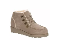 Bearpaw Womens Malinda Lace-up Boot - Stone
