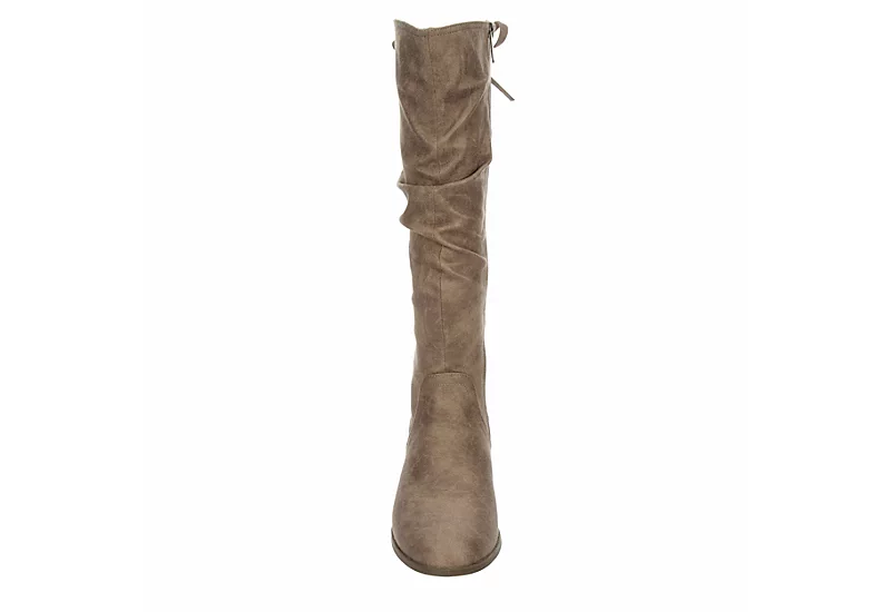 Xappeal Womens Cheyenne Wide Calf Tall Boot - Taupe 3 Xappeal Womens Cheyenne Wide Calf Tall Boot - Taupe - Image 3