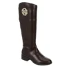 Michael By Michael Shannon Womens Brielle Wide Calf Tall Riding Boot - Dark Brown