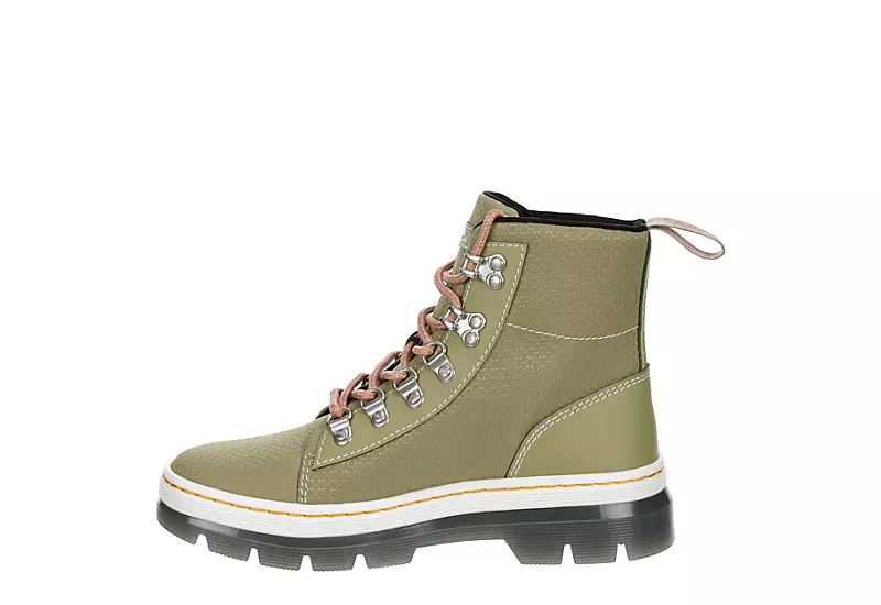 Dr. Martens Dr.martens Womens Combs Nylon Combat Boot - Olive 4 Dr. Martens Dr.martens Womens Combs Nylon Combat Boot - Olive - Image 4