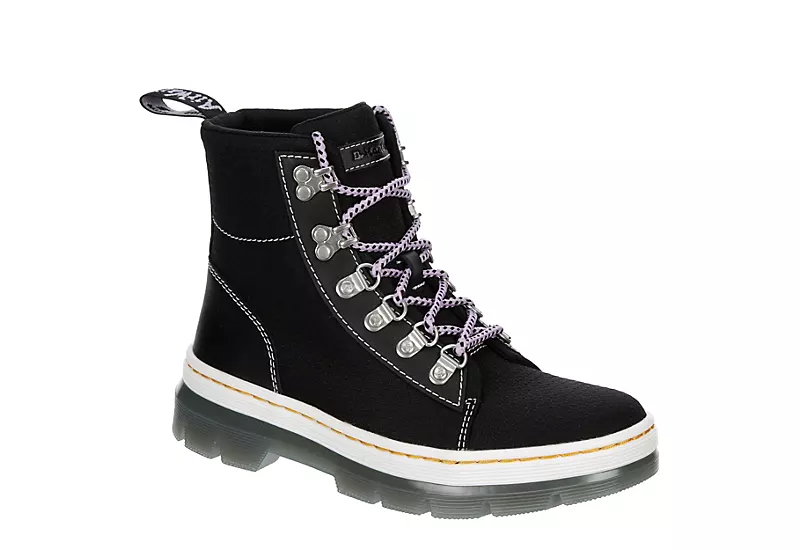 Dr. Martens Dr.martens Womens Combs Nylon Combat Boot - Black 1 Dr. Martens Dr.martens Womens Combs Nylon Combat Boot - Black