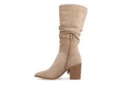 Journee Collection Womens Hartly Fringed Extra Wide Calf Dress Boot - Taupe -bergfreunde shop US 01 303183 03