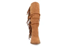 Journee Collection Womens Hartly Fringed Extra Wide Calf Dress Boot - Tan 9 Journee Collection Womens Hartly Fringed Extra Wide Calf Dress Boot - Tan -bergfreunde shop US 01 303185 02
