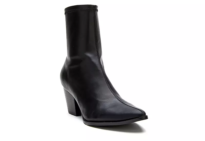 Coconuts Womens Kyra Ankle Western Boot - Black 1 Coconuts Womens Kyra Ankle Western Boot - Black