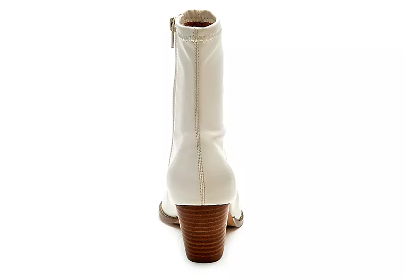 Coconuts Womens Kyra Ankle Western Boot - Bone 5 Coconuts Womens Kyra Ankle Western Boot - Bone - Image 5