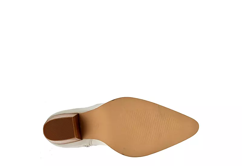 Coconuts Womens Kyra Ankle Western Boot - Bone 7 Coconuts Womens Kyra Ankle Western Boot - Bone - Image 7