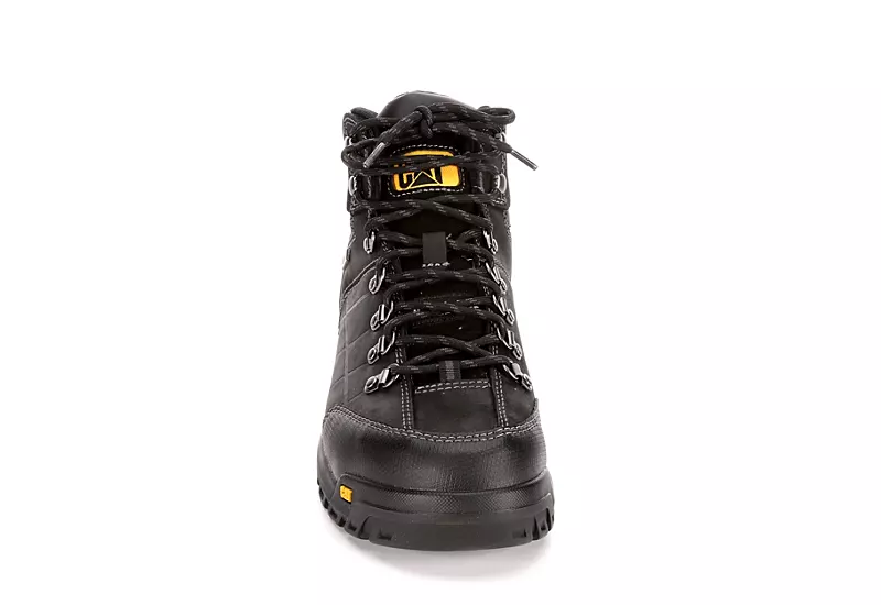 Caterpillar Mens Threshold Waterproof Steel Toe Work Boot - Black 3 Caterpillar Mens Threshold Waterproof Steel Toe Work Boot - Black - Image 3