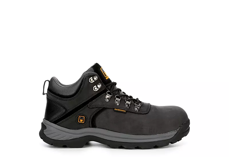 Work Master Mens Colorado Steel Toe Work Boot - Black 2 Work Master Mens Colorado Steel Toe Work Boot - Black - Image 2