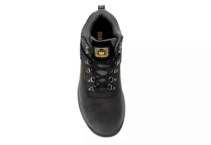 Work Master Mens Colorado Steel Toe Work Boot - Black 6 Work Master Mens Colorado Steel Toe Work Boot - Black - Image 6