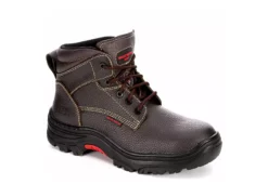 Skechers Mens Burgin-tarlac Steel Toe Work Boot - Brown