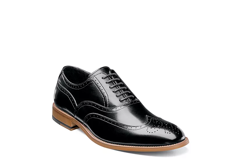 Stacy Adams Mens Dunbar Wingtip Oxford - Black 1 Stacy Adams Mens Dunbar Wingtip Oxford - Black