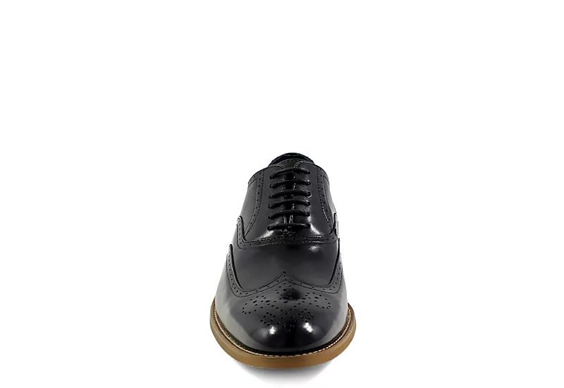Stacy Adams Mens Dunbar Wingtip Oxford - Black 3 Stacy Adams Mens Dunbar Wingtip Oxford - Black - Image 3