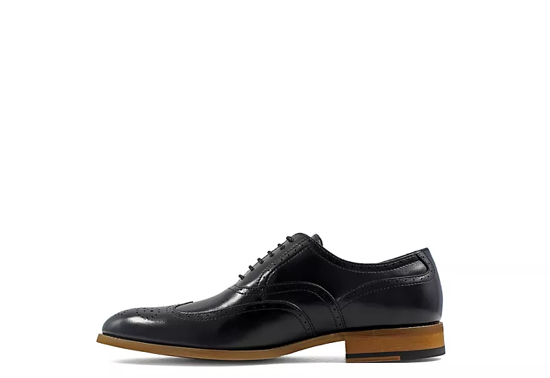 Stacy Adams Mens Dunbar Wingtip Oxford - Black 4 Stacy Adams Mens Dunbar Wingtip Oxford - Black - Image 4