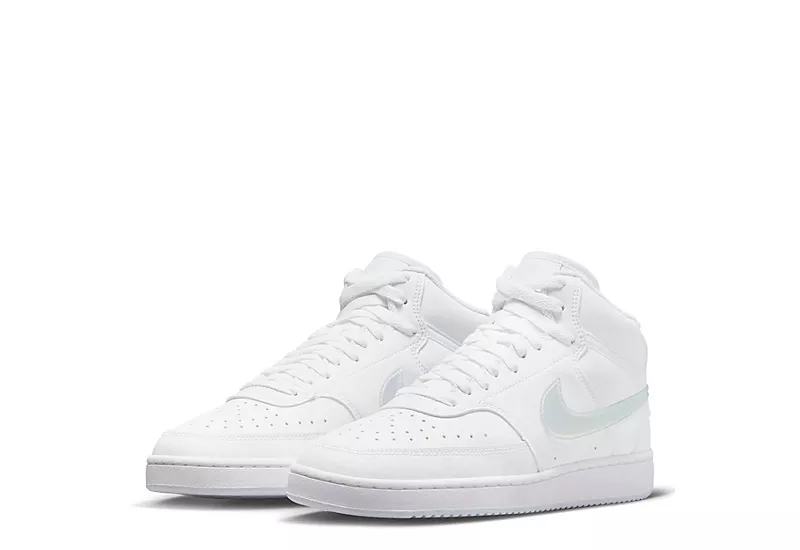Nike Womens Court Vision Mid Sneaker - White 1 Nike Womens Court Vision Mid Sneaker - White