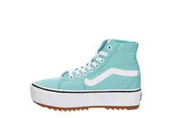 Vans Womens Filmore High Top Tapered Platform Sneaker - Aqua -bergfreunde shop US 01 401766 03