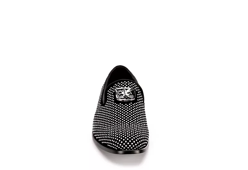 Stacy Adams Mens Swagger Studded Slip On Oxford - Black 3 Stacy Adams Mens Swagger Studded Slip On Oxford - Black - Image 3