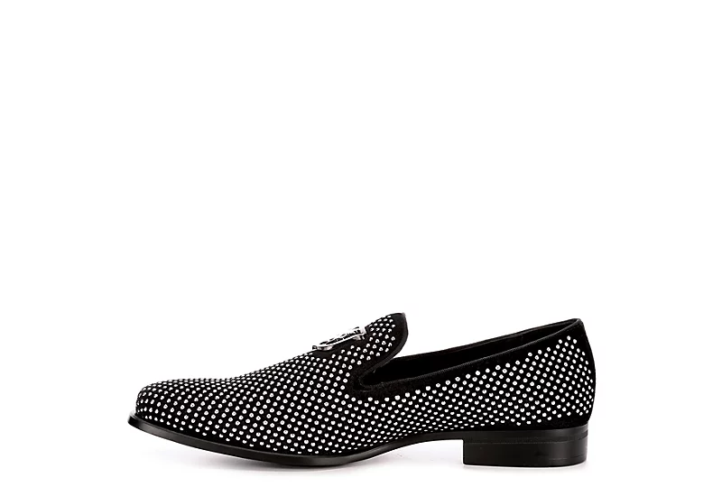 Stacy Adams Mens Swagger Studded Slip On Oxford - Black 4 Stacy Adams Mens Swagger Studded Slip On Oxford - Black - Image 4