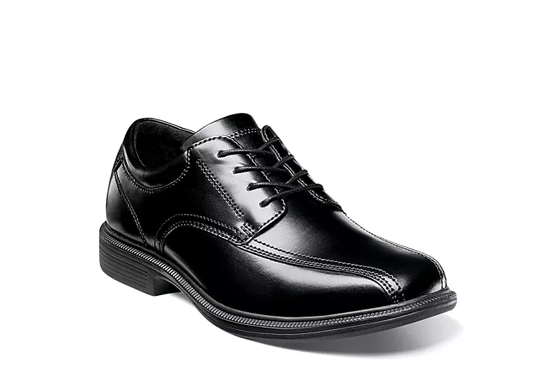 Nunn Bush Mens Bartole Street Bike Toe Oxford - Black 1 Nunn Bush Mens Bartole Street Bike Toe Oxford - Black