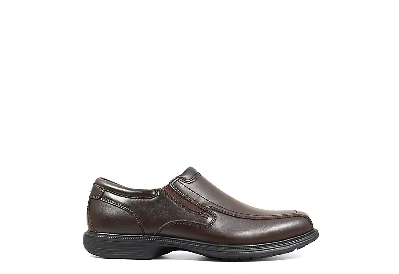 Nunn Bush Mens Bleeker Street Bike Toe Slip On Oxford - Brown 2 Nunn Bush Mens Bleeker Street Bike Toe Slip On Oxford - Brown - Image 2