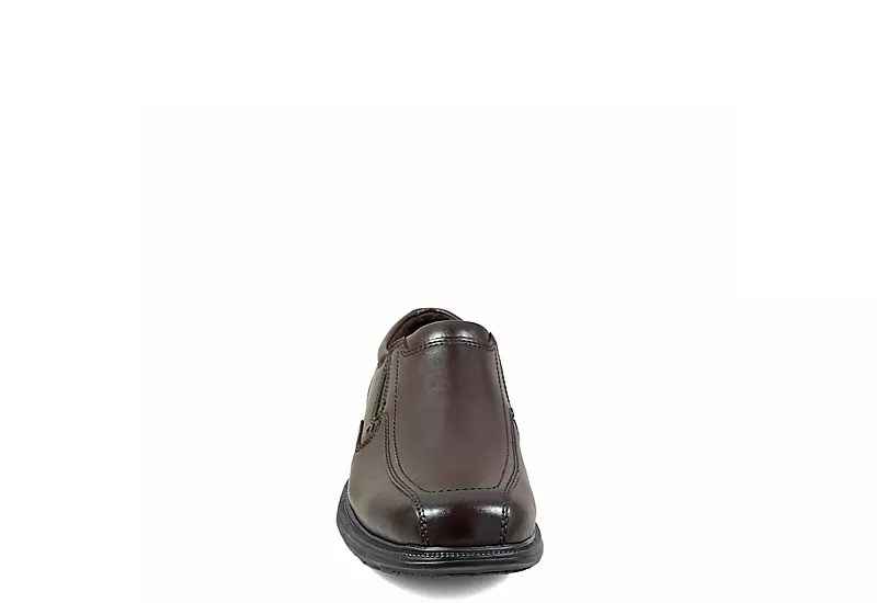 Nunn Bush Mens Bleeker Street Bike Toe Slip On Oxford - Brown 3 Nunn Bush Mens Bleeker Street Bike Toe Slip On Oxford - Brown - Image 3
