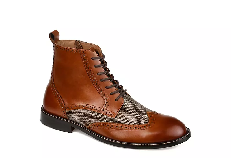 Thomas & Vine Mens Jarett Lace-up Boot - Cognac 1 Thomas & Vine Mens Jarett Lace-up Boot - Cognac