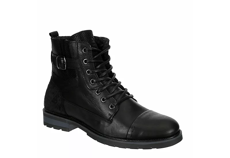 Bullboxer Mens Thomas Lace-up Boot - Black 1 Bullboxer Mens Thomas Lace-up Boot - Black